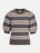 Ladneri Regular-Fit Pullover Poupette taupe striped bei Robert Ley