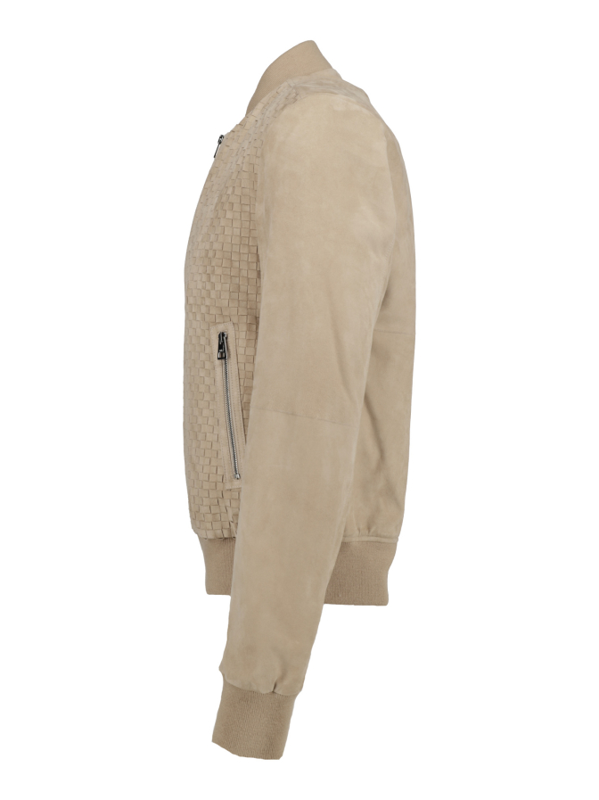 Manzoni 24 Leder-Blouson mit Flechtmuster bei Robert Ley