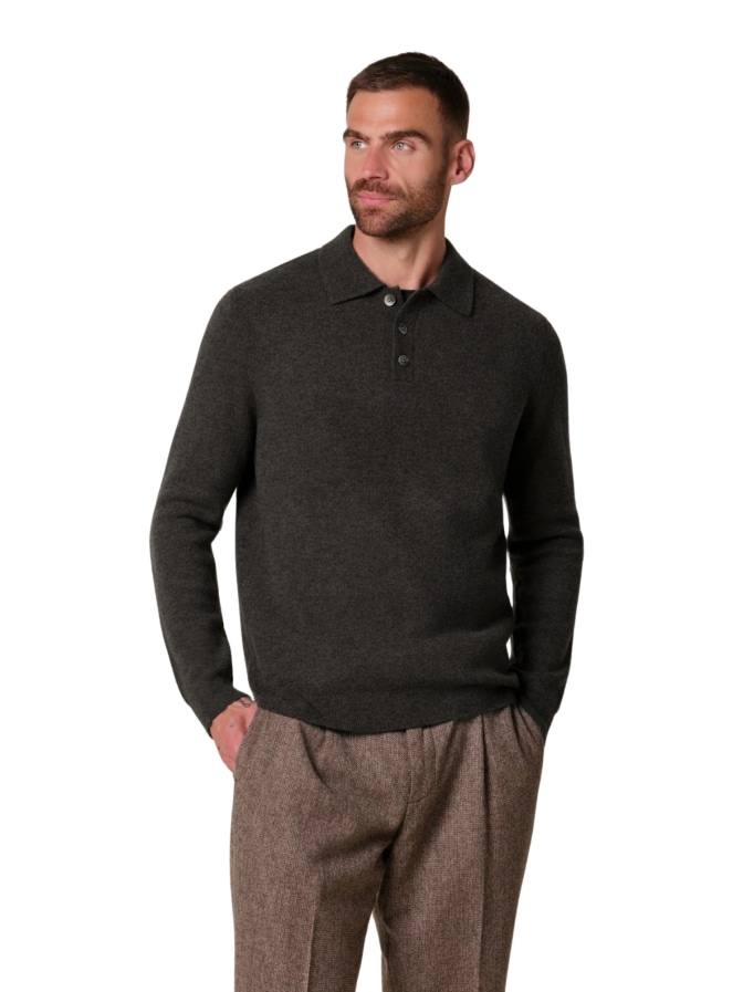PROFUOMO Strick-Poloshirt Langarm bei Robert Ley