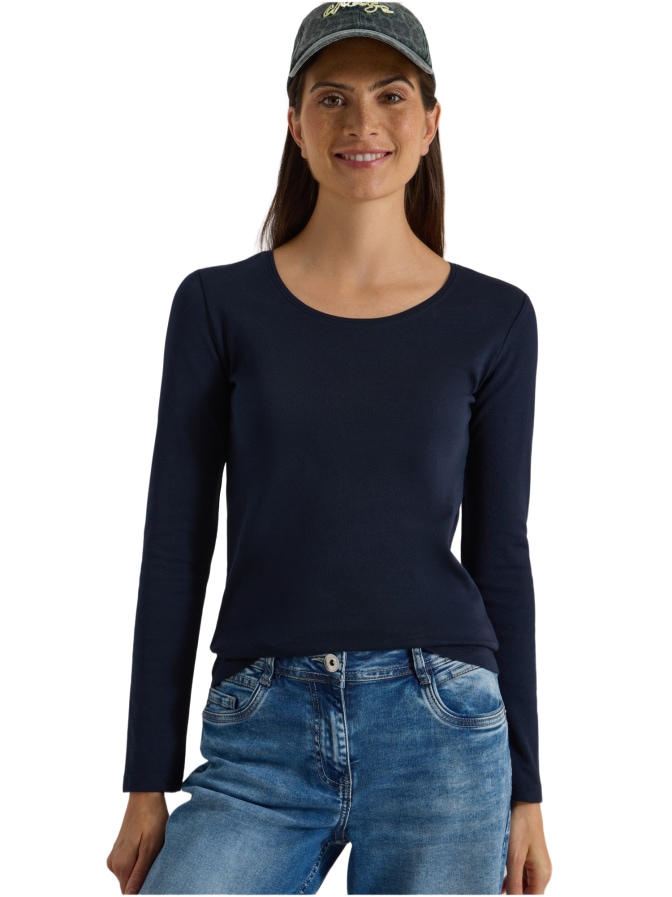 Cecil Basic Langarmshirt Pia bei Robert Ley