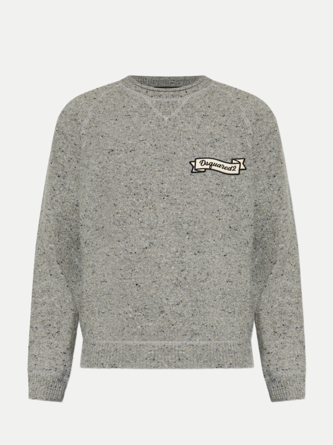 DSQUARED2 Basic-Pullover mit Dsquared2-Patch bei Robert Ley