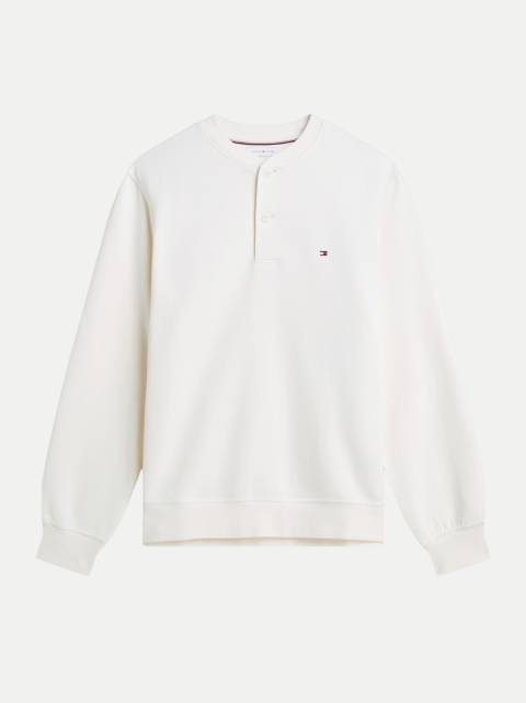 Tommy Hilfiger Sweatshirt mit Henley-Kragen bei Robert Ley