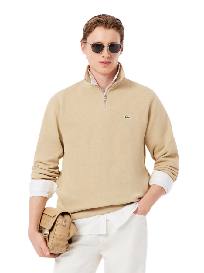 Lacoste Sweatshirt mit Troyer-Kragen bei Robert Ley