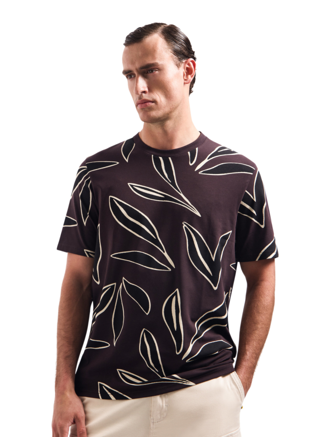 No Excess T-Shirt mit Allover-Print bei Robert Ley