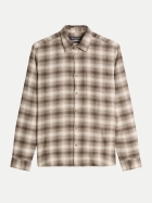 Marc O'Polo Hemd mit Karo-Muster 1543-Dark Brown_Multi_01 bei Robert Ley