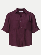 Street One Kurzarm-Bluse 17820-rustic rouge bei Robert Ley