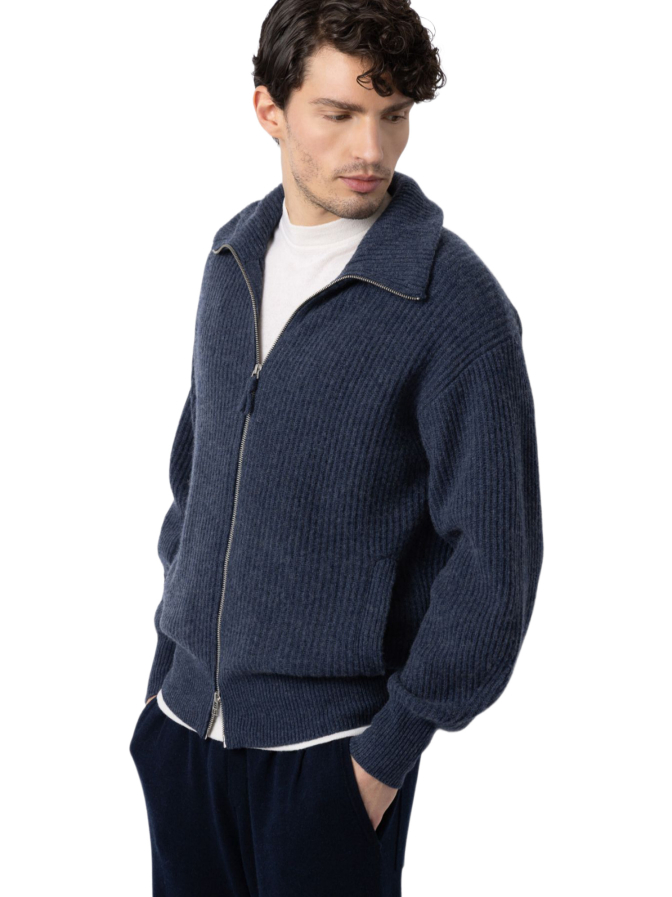 FTC Cashmere Kaschmir-Jacke gerippt bei Robert Ley