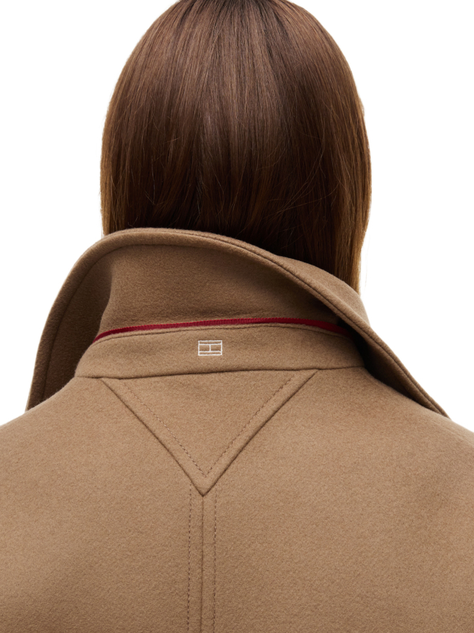 Tommy Hilfiger Einreihiger Mantel aus Wollmischung bei Robert Ley
