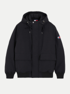 Tommy Jeans Wasserabweisende Bomber-Jacke mit Kapuze 0GK-BLACK bei Robert Ley