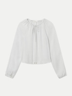 Frame Seidenbluse im Ballon-Stil ice blue bei Robert Ley
