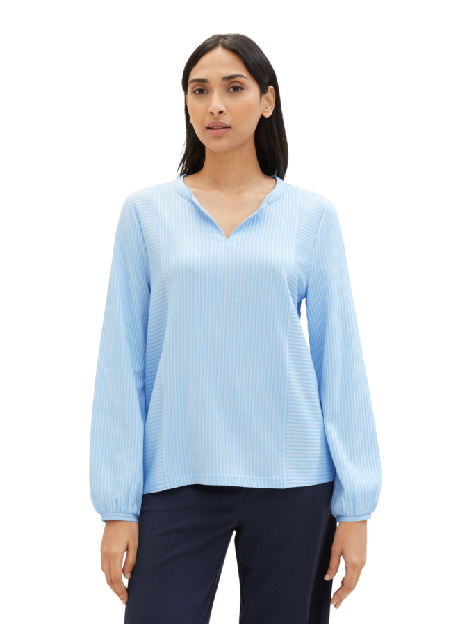 Tom Tailor Casual Gestreifte T-Shirt-Bluse bei Robert Ley