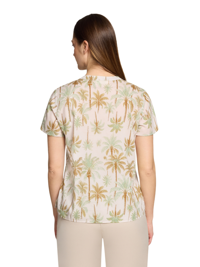 Cartoon Bluse mit tropischem Muster bei Robert Ley