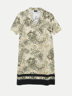 s.Oliver BLACK LABEL Kleid mit Allover-Print 61F0-BLUE GREEN bei Robert Ley
