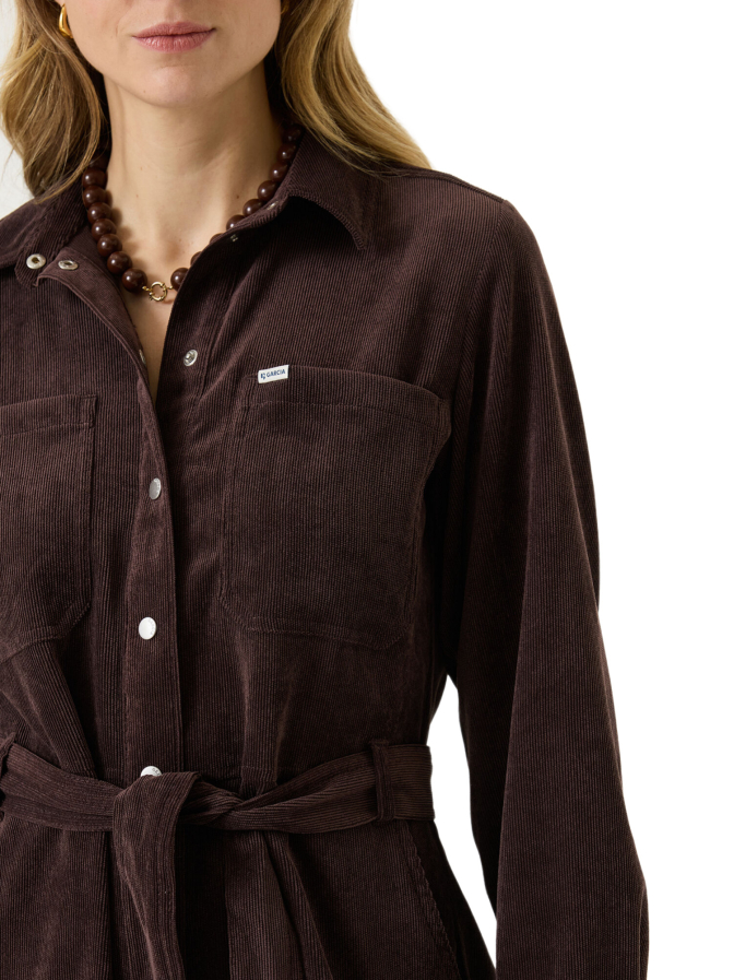 Garcia Hemdblusenkleid aus Cord bei Robert Ley