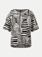 Fynch-Hatton T-Shirt mit Print Maze 997-BLACK bei Robert Ley