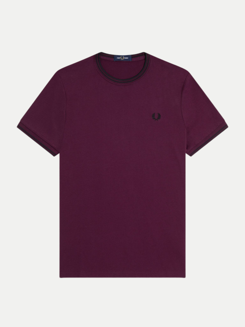Fred Perry T-Shirt mit Doppelstreifen bei Robert Ley