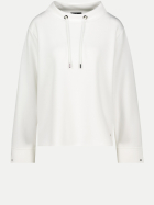 Monari Sweatshirt mit Stehkragen 102-off-white bei Robert Ley