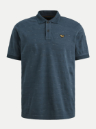 PME Legend T-shirt mit Polokragen Popcorn 5332-Sargasso Sea bei Robert Ley
