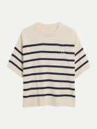 ARMEDANGELS Gestreifter Leinen-Mix Pullover 3390-undyed-tinted navy bei Robert Ley