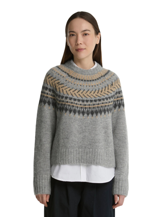 Barbour Oversized Wollpullover mit Fair-Isle-Muster bei Robert Ley