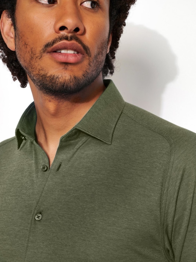 Desoto Slim-Fit Jerseyhemd bei Robert Ley