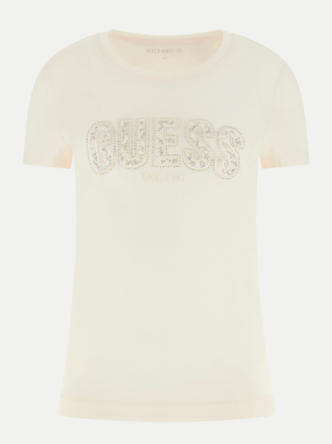 Guess T-Shirt mit Strass-Logo bei Robert Ley