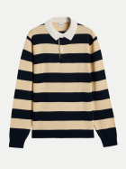 Aspesi Rugby Poloshirt 23504-butter/navy bei Robert Ley