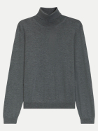 BOSS Black Slim-Fit Rollkragenpullover aus Merinowolle 030-Medium Grey bei Robert Ley