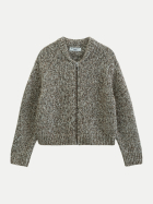 Marc O'Polo DENIM Strickjacke aus Alpaka-Woll-MIx 2444-Medium Beige_Multi_01 bei Robert Ley