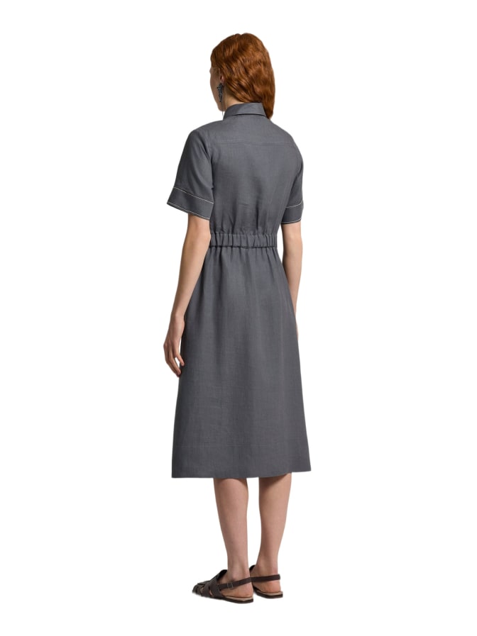 Peserico Hemdblusen-Kleid aus Leinen bei Robert Ley