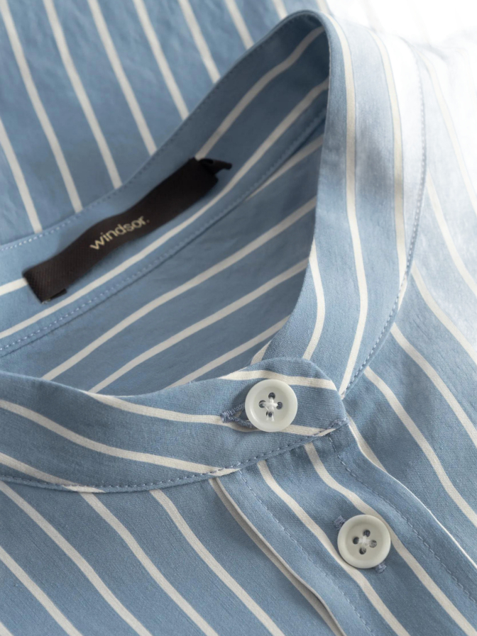Windsor Women Kurzarm-Hemdbluse Gestreift bei Robert Ley