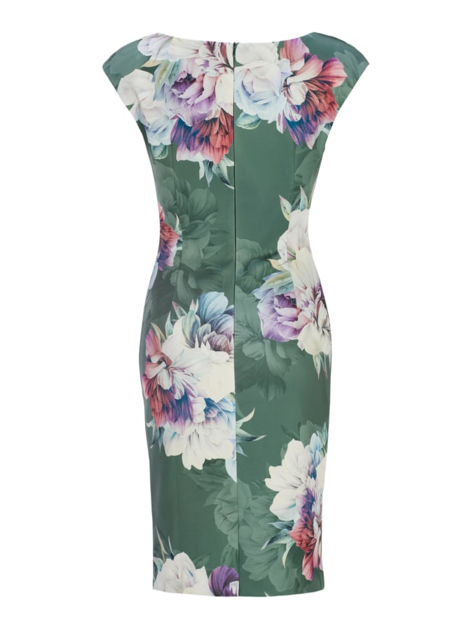 SWING Cocktailkleid aus bedrucktem Scuba bei Robert Ley