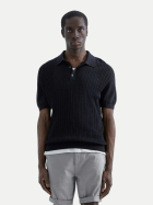 Replay Strick-Polo mit Zopfmuster 098 black bei Robert Ley