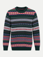 Barbour Strickpullover Case Fair Isle gn92-sycamore bei Robert Ley
