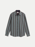 Tom Tailor Casual Gestreiftes Hemd 40521-olive multicolor stripe bei Robert Ley