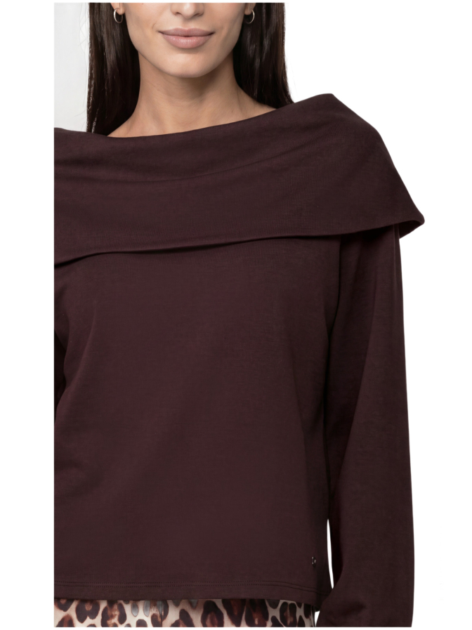 Monari Sweatshirt mit Carmen-Ausschnitt bei Robert Ley