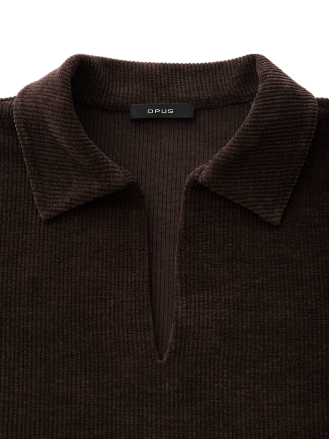 Opus Polo Sweat aus Cord Gicky bei Robert Ley