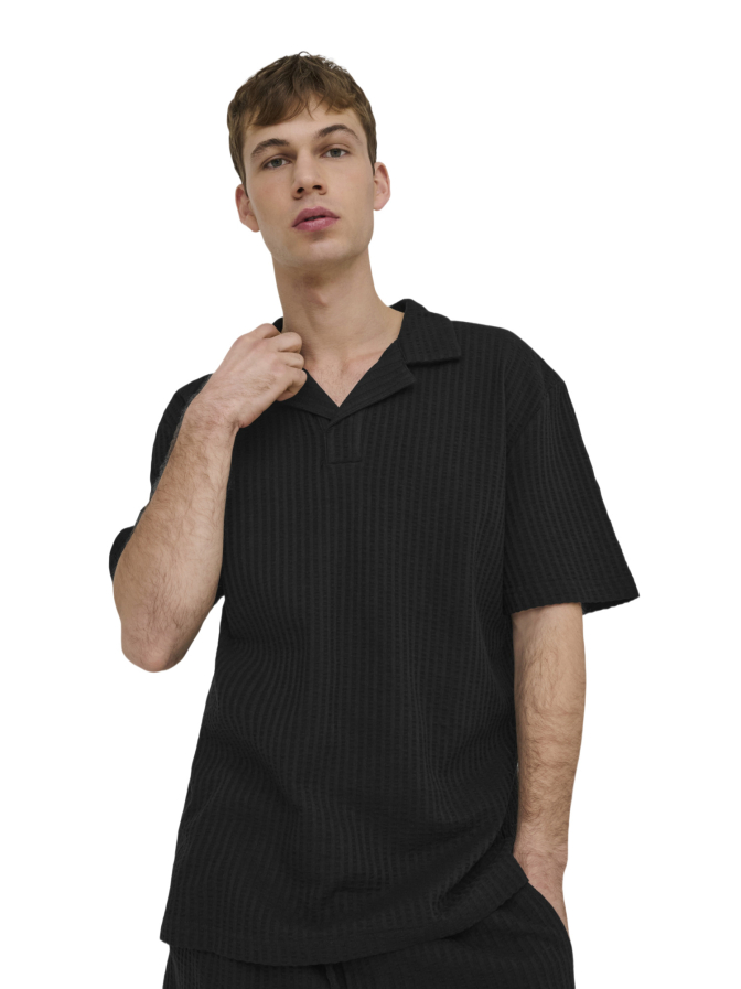 Only & Sons Seersucker Polohemd bei Robert Ley
