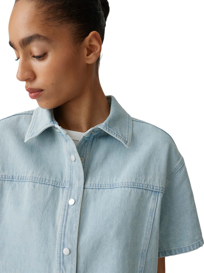 Opus Kurzarm Jeanshemd Ferluna Breath bei Robert Ley