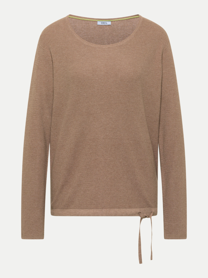 Cecil Strickpullover mit Tunnelzug am Saum bei Robert Ley