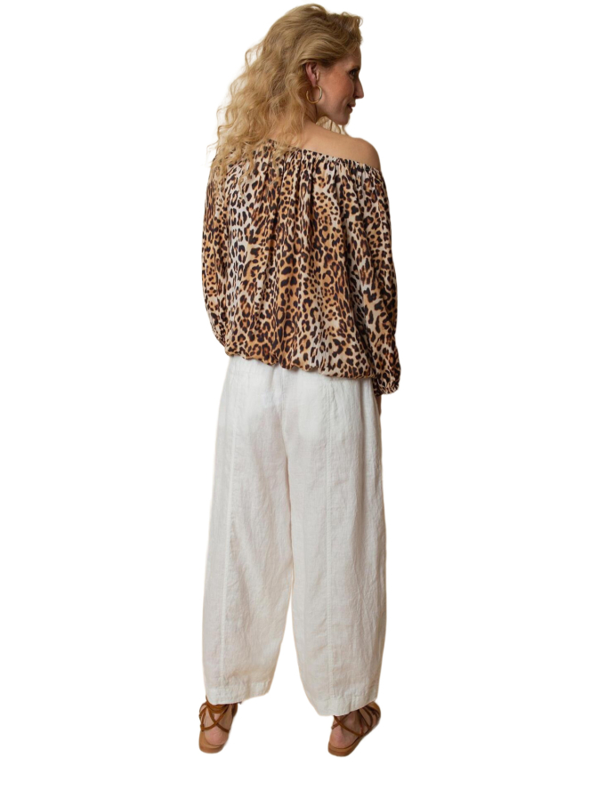 Emily Van Den Bergh Bluse mit Leo-Print bei Robert Ley