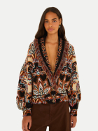 Farm Rio Strickjacke Tapestry mit Fransen tapestry dream cream bei Robert Ley