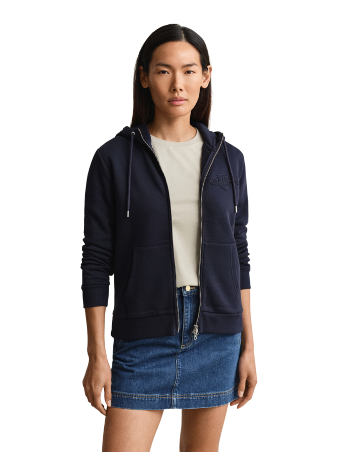 Gant Sweatshirt-Jacke mit Wappen-Logo bei Robert Ley