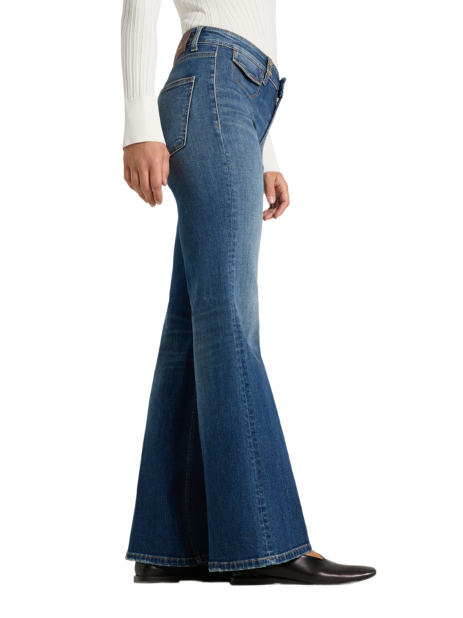 Cambio Flared-Fit  Jeans Fabienne Pocket bei Robert Ley
