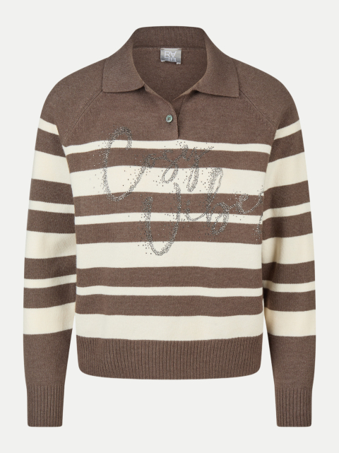 Rabe Moden Polo-Pullover im Streifen-Design bei Robert Ley