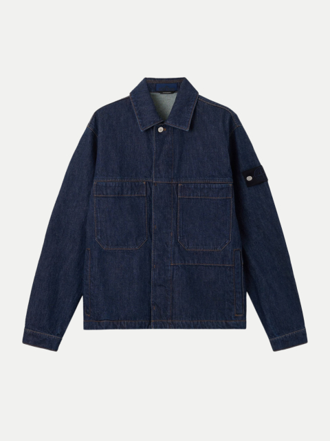 Stone Island Denim Biker-Jacke mit Knopfverschluss bei Robert Ley
