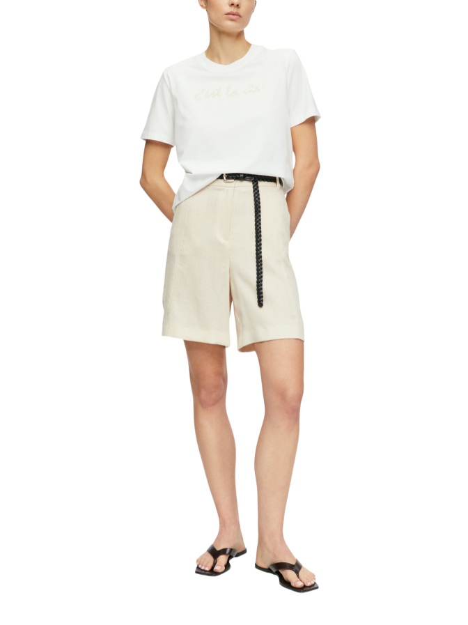 Comma T-Shirt mit Schriftzug bei Robert Ley