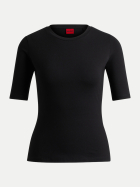 HUGO Slim-Fit T-Shirt Darnelia 001-Black bei Robert Ley