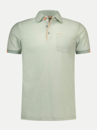 NZA New Zealand Auckland Poloshirt mit Brustlogo 1786-FRESH ARMY bei Robert Ley