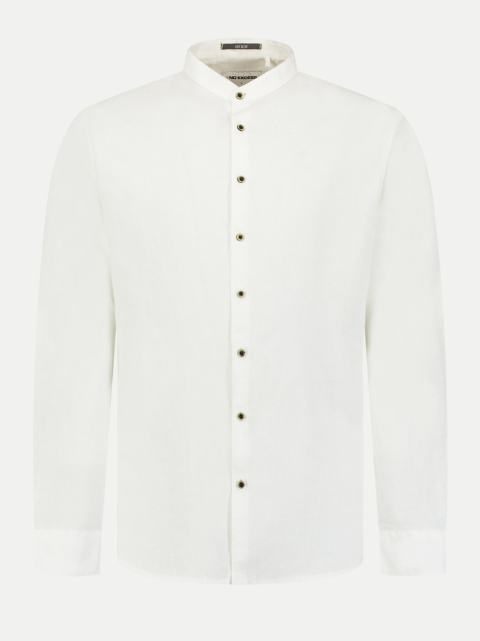NO EXCESS Stehkragen Hemd aus Leinenmischung bei Robert Ley